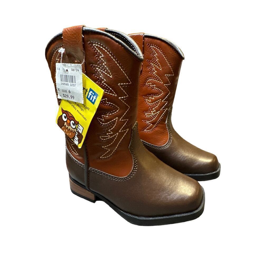 Smart Fit Size 6 US Kid Boots Brown